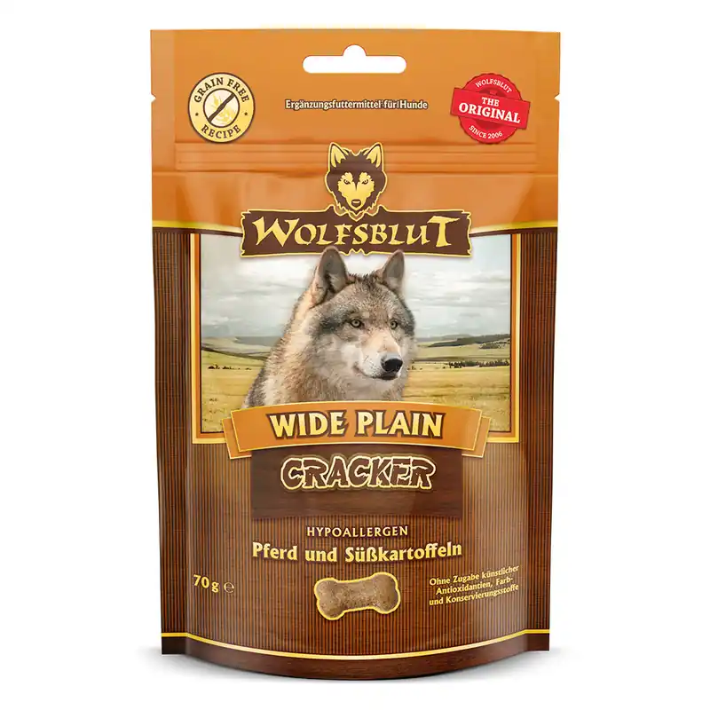 WOLFSBLUT Snack Cracker Wide Plain 70 g Garantierte Lieferung